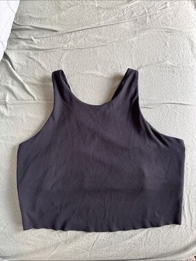 Nike Black High-Neck Crop Sports Bra